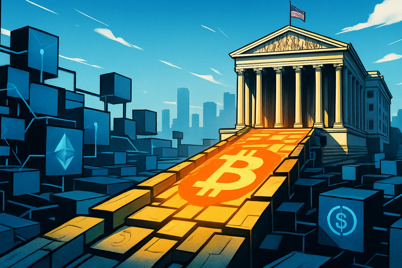 A CFTC dos EUA anunciou a liberação de BTC, ETH e USDC como margem e garantia para contratos de derivativos